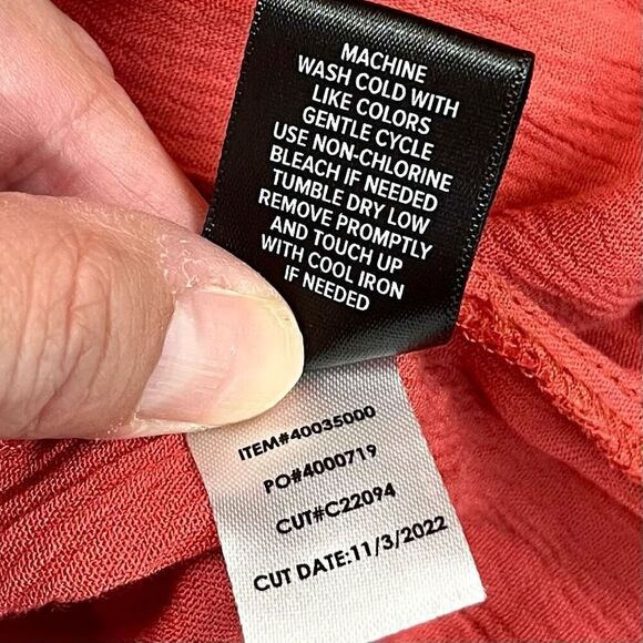 Torrid Washable Crinkle Gauze Relaxed Embroidered Blouse Baked Apple 2 2X 18-20 - Picture 11 of 11